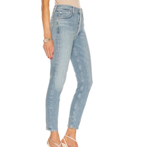 AGOLDE Nico High Rise Slim Jean In Blue